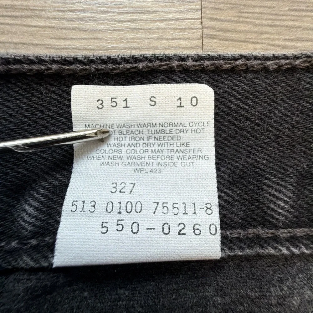 Vintage 90s Levis 550 Jeans Mens 36x34 Black Made in USA Relaxed Fit Denim